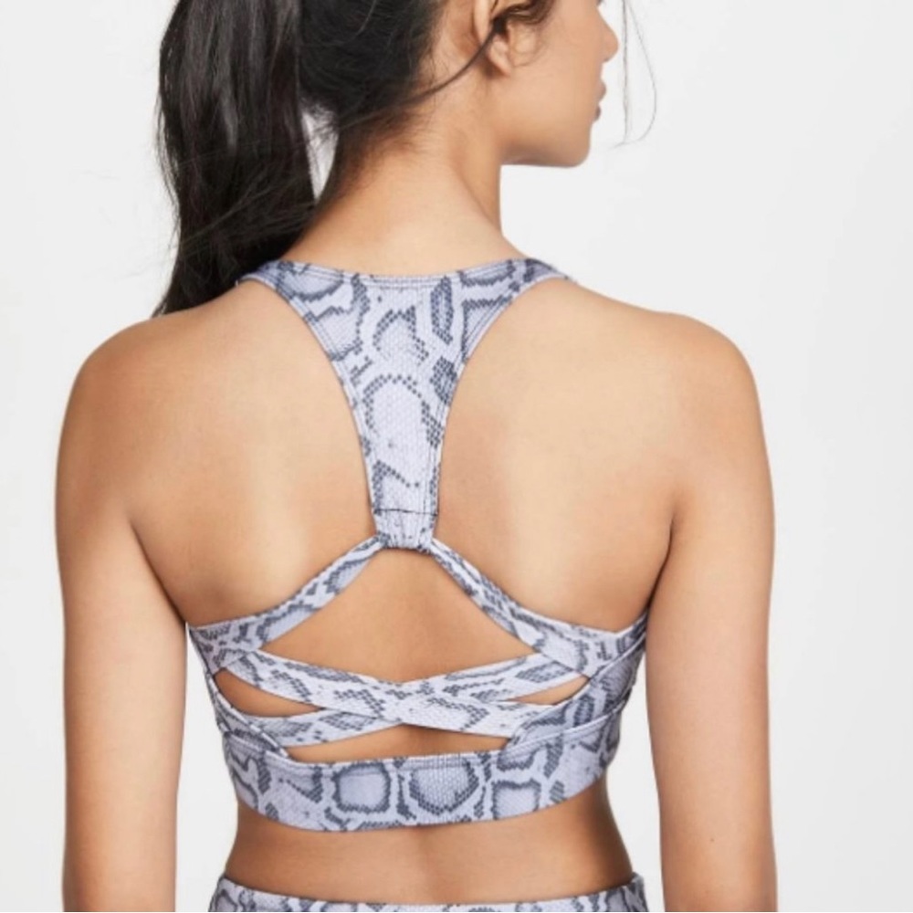 Snake skin sports bra